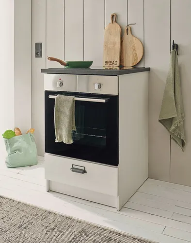 Herdumbauschrank Weiß 64x93 cm - Einbauküchen-Komponenten, hochwertiger Herdumbauschrank in Weiß, ideal für eine moderne Küche. Profitieren Sie von einem 10€ Willkommens-Gutschein bei Newsletter-Anmeldung!