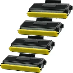 Kompatible Toner ersetzt Brother TN-3170 Multipack schwarz 4 - Druckerpatronen mit hohem Druckvolumen, Multipack für ca. 32.000 A4-Seiten, hergestellt in Deutschland und kompatibel mit mehreren Brother Modellen.