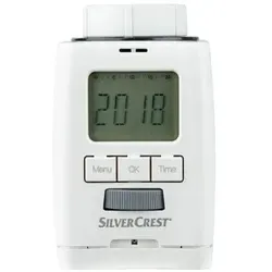 SILVERCREST Heizkörperthermostat mit Frostwächterfunktion - Energiesparendes Heizkörperthermostat mit bis zu 30% Kosteneinsparung. Einfache Bedienung, kompakt und viele Funktionen wie Urlaubsmodus und Fenster-offen-Erkennung.