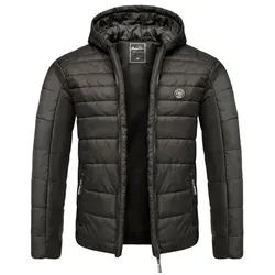 Amaci&Sons Steppjacke Steppjacke TOWSON Herren Outdoor Basic Patch Jacke schwarz XXL