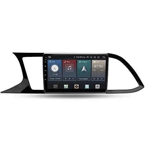 Kompatibel mit Seat Leon III 3 5F - 9" Touchscreen Android Autoradio mit GPS, CarPlay und integrierter Lenkradsteuerung