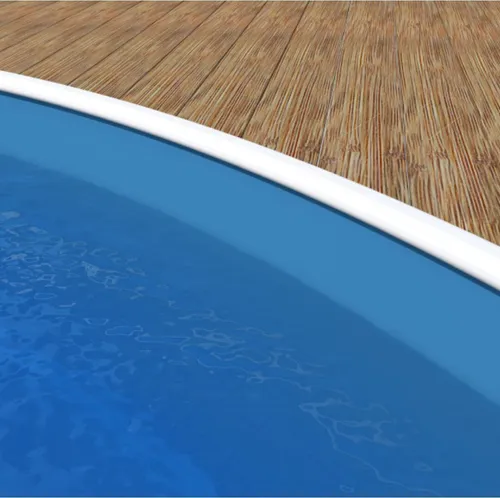 poolomio Poolfolie blau für Stahlwandpool rund 360 x 90 cm | Poolinnenfolie Aufstellpool Winterfest und UV-beständig | Ersatzfolie für Gartenpool | Pool Innenhülle 0,4 mm Stärke