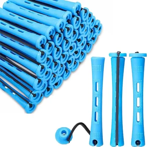Kleine Dauerwellen Wickler Set - 60 Stück für Locken und Wellen - Professionelles Set mit 60 kleinen Lockenwicklern für alle Haartypen. Ideal für zu Hause, ermöglicht müheloses Styling ohne Hitze. Die Wickler sind leicht zu handhaben und sorgen für sicheren Halt.