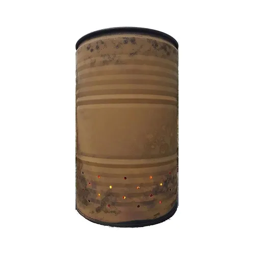 Liter Metallfass Tonne Brenntonne Feuertonne 210 - Feuerschalen für den Außenbereich, wetterfest und hitzebeständig, ideal für gemütliche Abende im Garten.