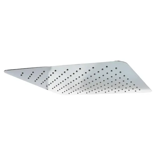 Schulte Kopfbrause eckig, 40x40 cm in Chromoptik - Brausegarnituren – Schwenkbarer Duschkopf mit Regenduschen-Effekt für ein entspannendes Duscherlebnis und reduzierten Wasserverbrauch.