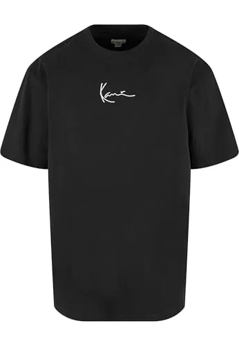 Karl Kani Herren KKMQ12001 SMALL Signature Tee BLK M Black - T-Shirts für Herren mit Karl Kani Logosignatur auf der Brust, aus weichen und langlebigen Materialien für optimalen Tragekomfort, perfekt kombinierbar mit Jeans oder Shorts.