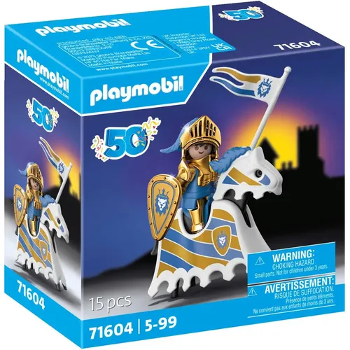 PLAYMOBIL 50 Jahre 71604 Jubiläums-Ritter - Hochwertiges Spielfiguren-Set für Kinder ab 5 Jahren, robust und leicht zu reinigen