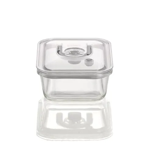 CASO Design Vakuumbehälter aus Glas 1000 ml - Schwarz - Hochwertiger Vakuumbehälter aus Glas mit 1000 ml Fassungsvermögen. Ideal zur sicheren Aufbewahrung von Lebensmitteln dank Tritandeckel und exakter Datumseinstellung. Spülmaschinenfest und mikrowellengeeignet.
