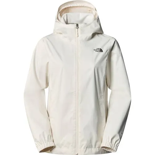 The North Face Womens Quest Jacket - Wind- und Wetterfest in Weiß - Funktionsjacken, die perfekte Begleiterin für Wanderungen, bietet wasserdichten Schutz und Atmungsaktivität dank DryVent-Gewebe für höchsten Komfort bei jedem Wetter.