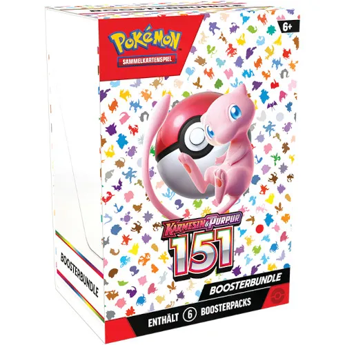 Pokémon 45562 Karmesin Purpur 3.5 151 Booster-Bundle - 6 Boosterpacks für spannende Abenteuer, entdecke seltene Karten und werde Pokémon Meister!