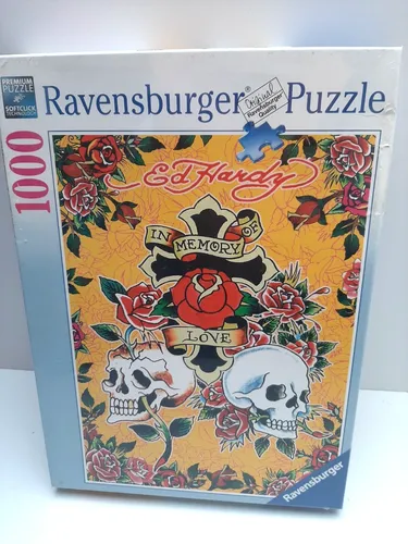 NEU + OVP: 1000 Teile Puzzle Ravensburger Ed Hardy in memory of love 191727 TOP