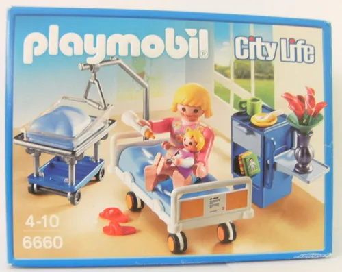 Playmobil City Life Krankenzimmer mit Babybett 6660 Neu & OVP Krankenhaus Baby