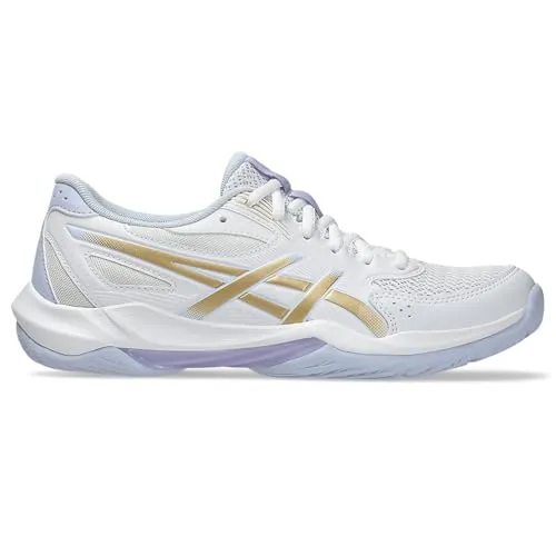 Asics GEL-ROCKET 12 Hallenschuh weiß 41,5 EU - Volleyballschuhe mit GEL-Dämpfung für optimalen Komfort und Unterstützung, ideal für Hallensportarten wie Badminton, Handball und Volleyball.