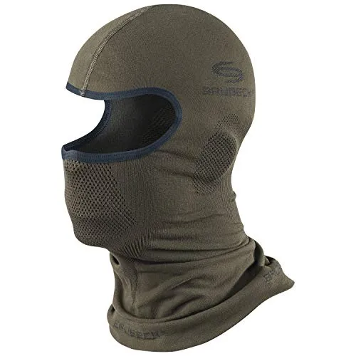 BRUBECK Funktions Sturmhaube Balaclava Skimaske - Optimaler Schutz für Kopf & Hals - Sturmhaube für Herren mit 3-D-Stricktechnologie: atmungsaktiv, schnelltrocknend und antibakteriell für höchsten Tragekomfort.