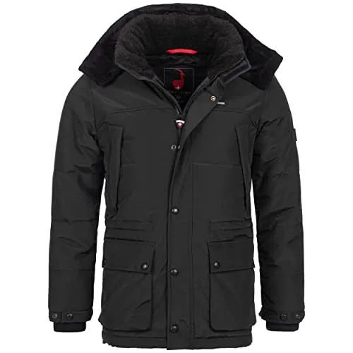 Höhenhorn Mangard Herren Winterjacke Schwarz Gr. XXL - Hervorragende Isolierung und atmungsaktive Funktionalität, ideal für kalte Temperaturen und vielseitige Anlässe