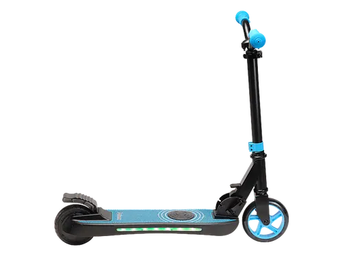 Denver Kids Electro - Kickscooter SCK-5500BU Blue - E-Scooter für Kinder mit 120-W-Motor, der bis zu 10 km/h erreicht und eine Reichweite von bis zu 6 km bietet. Ideal für sicheren Fahrspaß und einfache Handhabung.