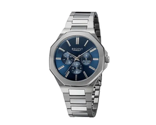 Regent Chronograph Regent Herren Uhr Chronograph Edelstahl BA-770, (1-tlg)