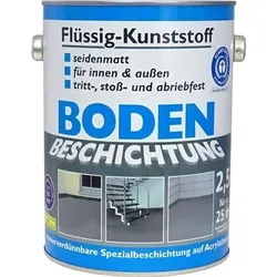 Wilckens Flüssigkunststoff Innen & Außen 2,5L RAL 7001 Silbergrau - Vielseitiger Flüssigkunststoff für Boden- und Wandbeschichtungen. Ideal für Werkstatt, Keller und Terrasse. Trocknet schnell und bietet langlebigen Schutz gegen Abrieb.