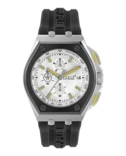 Philipp Plein Watch PWGAA0121 - Armbanduhren für Herren, stilvolle Chronograph mit bicolor Edelstahlgehäuse und sportlichem Design, ideal für modebewusste Männer.