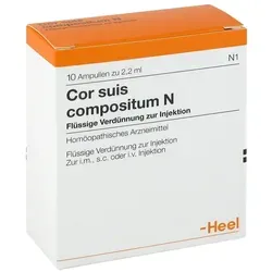 COR SUIS Compositum N Ampullen 10 St - rezeptfrei - Arzneimittel zur Unterstützung der Herzgesundheit, rezeptfrei erhältlich und ideal für eine natürliche Therapie.