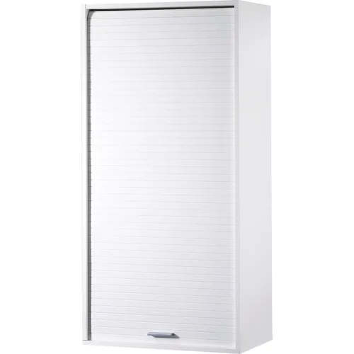 SIMMOB Rollladenschrank COOK127BL - Rollladenschrank in Weiß, platzsparend mit praktischer Rollladentür, ideal für die moderne Küche und bietet zusätzlichen Stauraum.