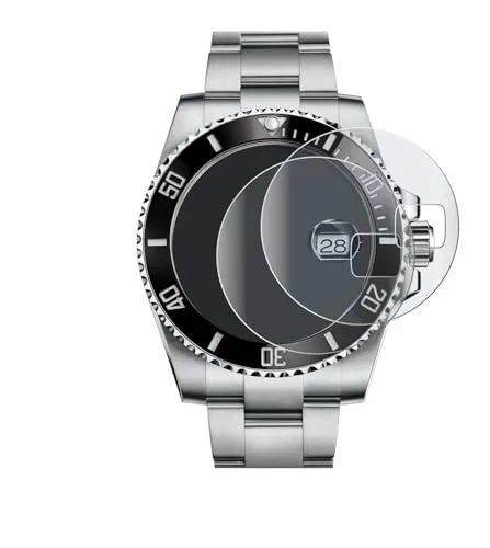 BROTECT Full-Cover Schutzfolie Matt für Rolex Submariner (Date) (2 Stück) - Full-Screen Displayschutz-Folie, 3D Curved, Anti-Reflexion