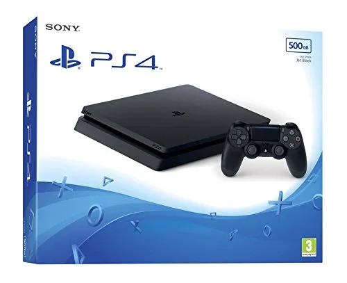 PlayStation 4 Konsole (500GB, schwarz, slim) [CUH-2016A] - PlayStation 4 Konsole mit 500 GB, ideal für spannende Gaming-Erlebnisse. Profitieren Sie von PlayStation Plus: Jährlich 24 Spiele kostenlos herunterladen und jeden Monat neue Titel entdecken.