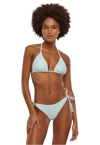 Urban Classics Damen Bikini Ladies Recycled Triangle Bikini, Bikini für Frauen, aus Recyclingmaterial, frostmint, M