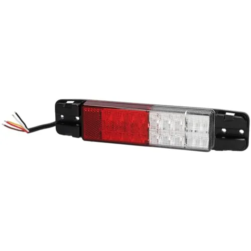 SAMETRUCK LED Heckleuchte Neon dynamischer Blinker Rückleuchte 12V 24V links rechts PKW LKW Anhänger (Heckleuchte LED rechts links schmal 12/24V)
