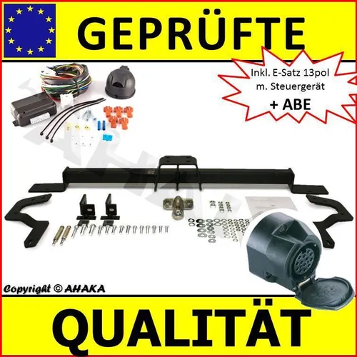AHK E-satz ES13 für Fiat Ducato Bj. 06 - Komplettset für Anhängerkupplung - Anhängerkupplungen & Komplettsätze, ABE geprüft, 36 Monate Herstellergarantie und pulverbeschichtete Oberfläche für Langlebigkeit.