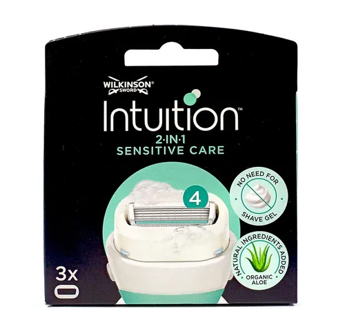 Wilkinson Rasierklingen Wilkinson Intuition 2-in-1 Sensitive Care Rasierklingen, 3er Pack