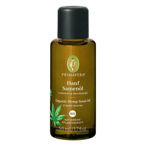 HANFSAMENÖL Bio 50 ml - Hochwertige Hautpflege - HANFSAMENÖL Bio 50 ml für die tägliche Pflege. Reich an Nährstoffen, ideal zur Unterstützung der Hautelastizität und für ein gepflegtes Hautbild.