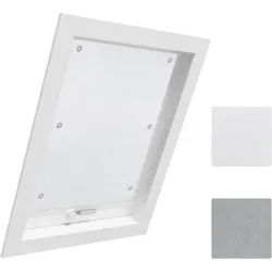 Dachfensterrollo, Woltu, 1x Thermorollo Dachfenster ohne Bohren, mit Saugnapf weiß 60 cm x 73 cm