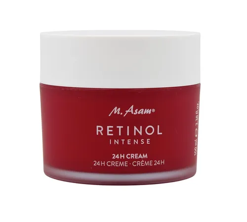 M. Asam RETINOL INTENSE 24h Cream – Vegane Anti-Aging Gesichtscreme mit Hyaluron - Tagespflege für straffere, glattere Haut. Mit kraftvollem Retinol und Sheabutter für effektive Faltenglättung und einen strahlenden Teint.