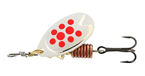 Abu Garcia Kunstköder für das Spinning Angeln Fast Attack 5 g Silver-red dots Bass Forelle Hecht