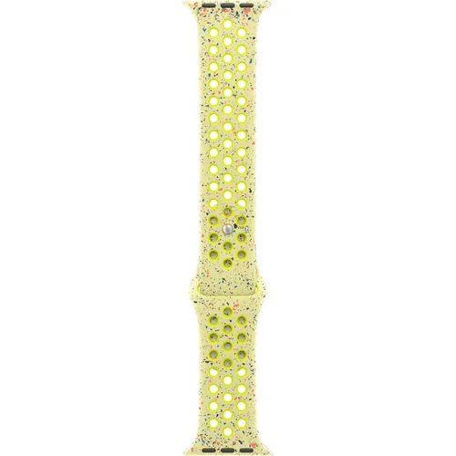 Apple Nike Sportarmband für Watch 46mm (volt splash) S/M - Stylisches Apple Watch Zubehör, das für Sport und Alltag ideal ist – atmungsaktiv, leicht und in auffälligem volt splash Design!
