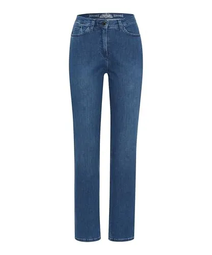 Raphaela by Brax Style Patti Straight Stoned Blue 42K - Moderne Five-Pocket-Jeans in Slim Fit aus hochwertigem Baumwollmix, ideal für einen gepflegten Look und optimalen Tragekomfort.