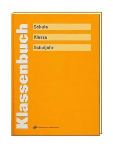 Klassenbuch sonnengelb