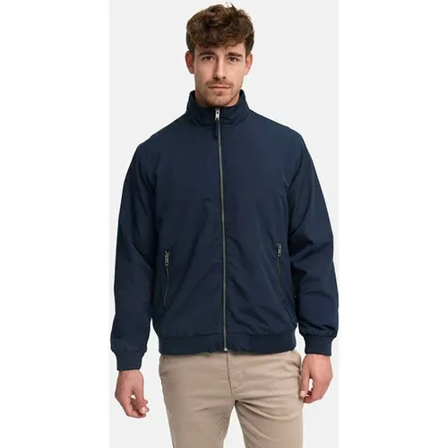 Indicode Blouson Herren INCatall Übergangsjacke mit Stehkragen und Reißverschluss - Stylische Übergangsjacke für Herren in Beige, ideal für den Alltag. Aus 100% Polyester gefertigt, bietet sie Komfort und eine perfekte Passform im Regular Fit.