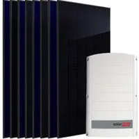SUNNIVA Solaranlage 4.0 kW mit 8x 500 W Fullblack Bifacial Modulen - Effizientes Solarsystem für Garten, Haus und Dächer. Mit 8 hochwertigen monokristallinen Modulen und einem leistungsstarken Wechselrichter bietet es zuverlässige Energieerzeugung bei optimaler Ästhetik.