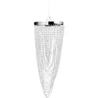 Eleganter Kronleuchter 22x58 cm - Lampen mit klassischem Design, ideal für Eingangsbereich und Esszimmer. Hochwertige Perlen sorgen für ein funkelndes Lichtspiel und setzen stilvolle Akzente in deinem Zuhause.