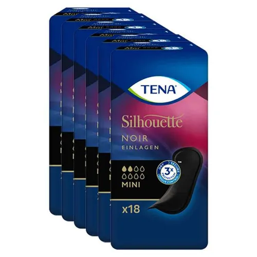 TENA Silhouette NOIR Mini Einlagen bei Inkontinenz Inhalt: 108 St