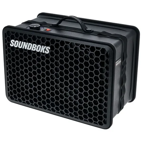 SOUNDBOKS Go - Tragbarer Bluetooth-Lautsprecher, spritzwasser- und stoßfest mit 40 Stunden Akkulaufzeit und kabelloser Verbindung von bis zu 5 Lautsprechern