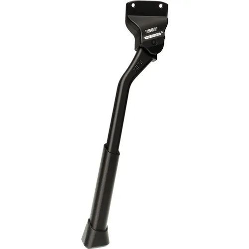 Pletscher Hinterbauständer Comp40 FL.li. schwarz - Verstellbarer Fahrradständer für 20-29 Zoll Räder, ideal für stabilen Halt und einfache Handhabung.
