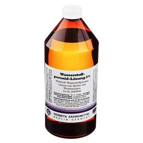 Wasserstoffperoxid Lösung 3% - Arzneimittel zur Wundreinigung und Desinfektion, fördert die Wundheilung und schützt vor mikrobiellen Infektionen, ideal auch bei Mundgeruch und Zahnfleischbluten.
