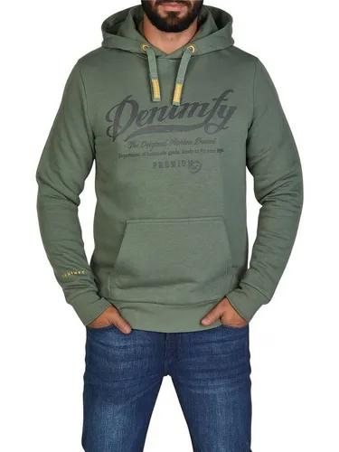 DENIMFY Kapuzenpullover Herren Hoodie DFArno 3XL - Herren-Sweatshirt in Forest Green, aus 60% Baumwolle und 40% Polyester, ideal für lässige Outfits und bequem dank Kängurutasche.