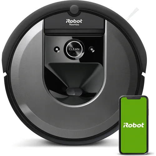 iRobot Roomba i7 (Saugroboter) (i715840) - Intelligente Bodenreinigung - Saugroboter für effiziente Reinigung, mit Smart Mapping für individuelle Raumsteuerung und automatische Schmutzerkennung.