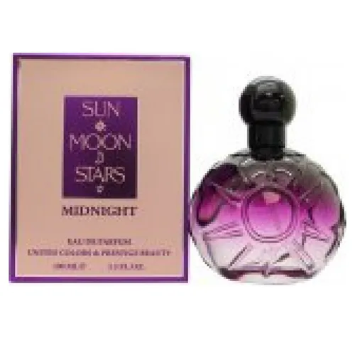 United Colors & Prestige Beauty Eau de Parfum Sun Moon Stars Midnight - 100ml Spray - Erleben Sie den einzigartigen Duft von Sun Moon Stars Midnight. Dieses Eau de Parfum in der eleganten 100ml Flasche ist ideal für besondere Anlässe und verleiht jedem Moment eine besondere Note.
