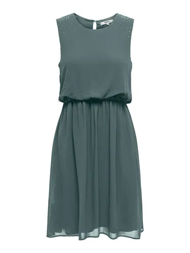 ONLY Minikleid ONLSTINNA LIFE SL, Balsam Green - Modisches Design - Kleid im modischen Design mit rundem Ausschnitt und knöchellanger Passform, perfekt für jeden Anlass. Pflegeleicht und komfortabel dank 100% Polyester.