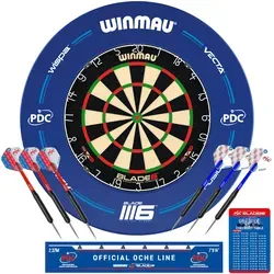 WINMAU Dartboard Surround Set Winmau PDC 5310 - Klassische Dartboards mit PDC-Zertifikat, ideal für ein authentisches Spielerlebnis und Schutz für Wände. Perfekt für jedes Zuhause!